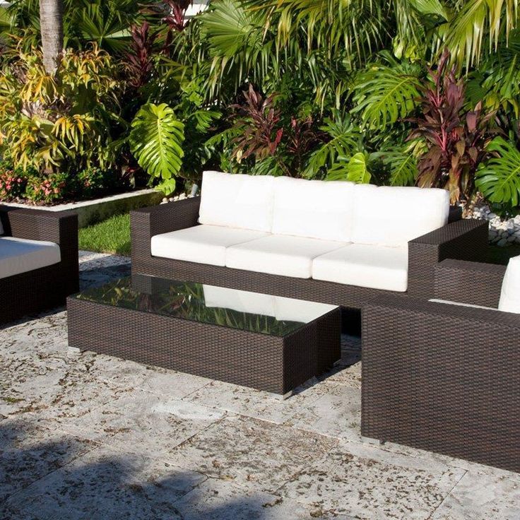 blackish brown rectangle modern rattan cheap patio sets stained design for patio table sets cheap